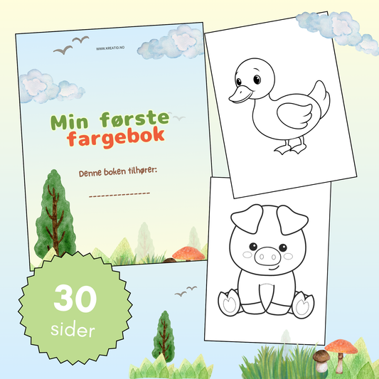 Min første fargebok 🎨🖌️ (pdf)